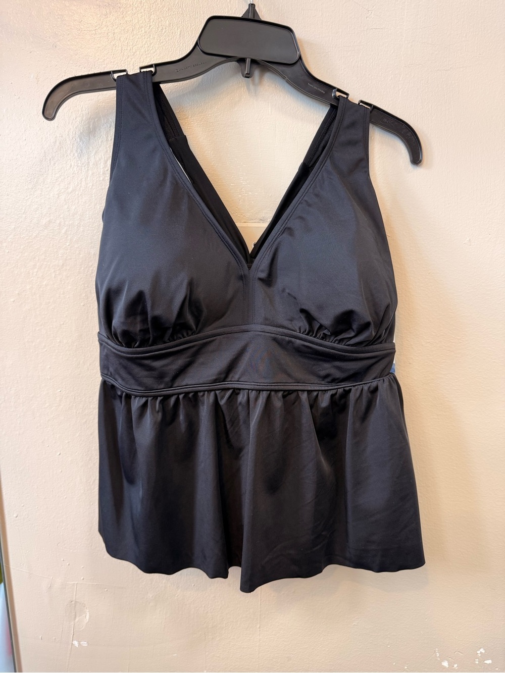 NWT American Beach x Maurices Black Tankini Swim Top Plus Size 2X